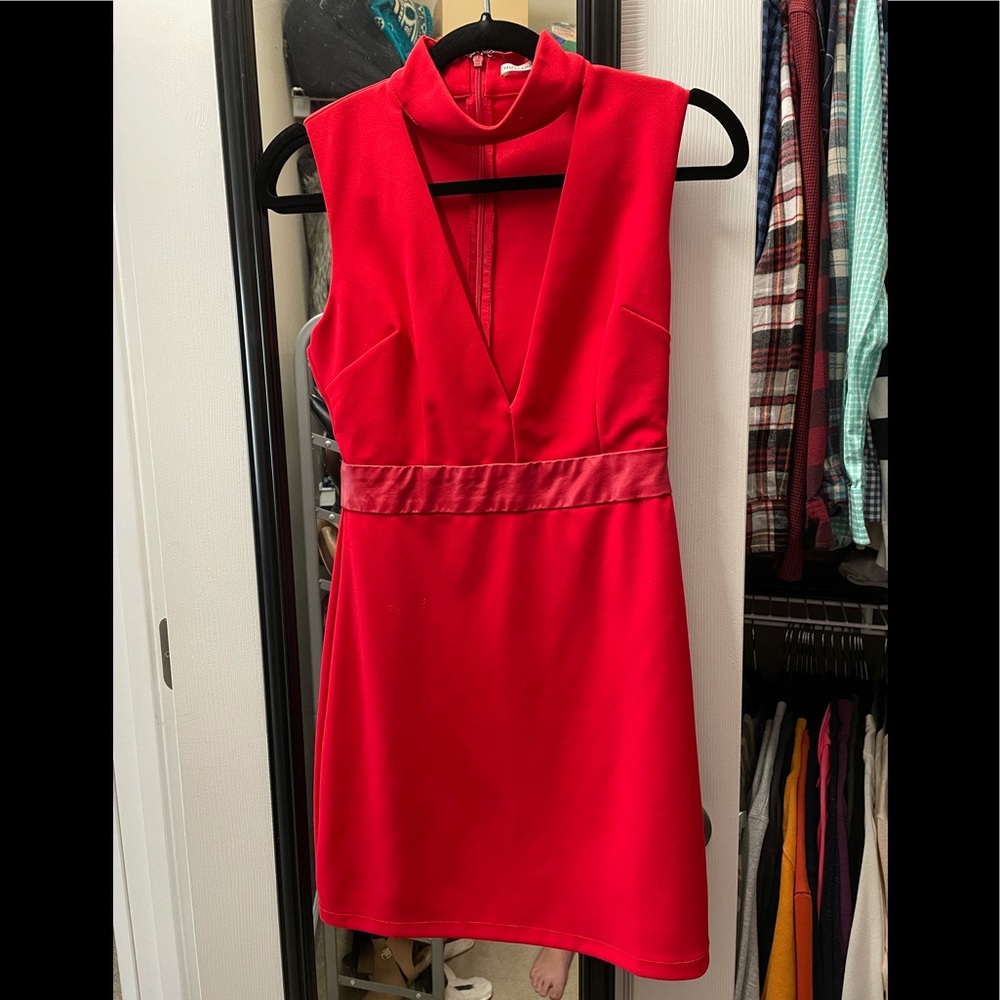 Mustard Seed Red Halter Party Dress